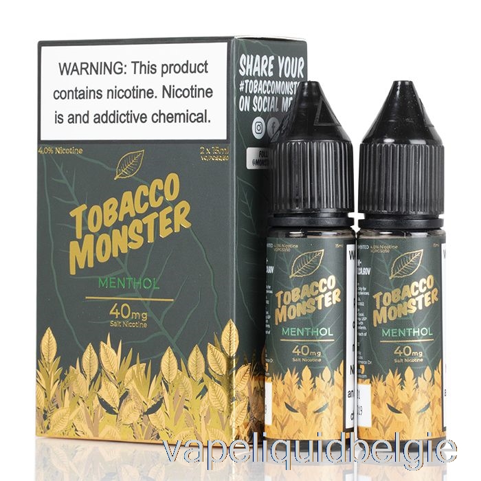 Vape Vloeibare Menthol - Tabaksmonsterzouten - 30 Ml 24 Mg